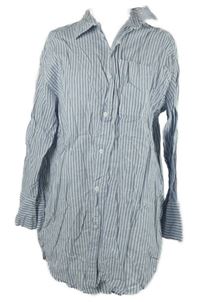 Dámská modro-bílá proužkovaná halenková tunika H&M
