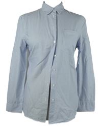 Dámská světlemodro-bílá proužkovaná halenka H&M