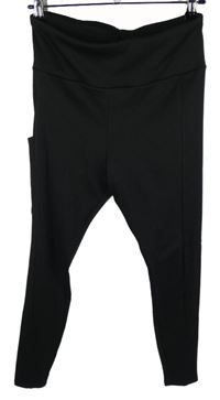 Dámské černé žebrované běžecké legíny H&M