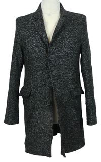 Pánský černo-šedý melírovaný kabát Catch Streetwear 