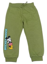 Khaki tepláky s Mickey Mousem Disney