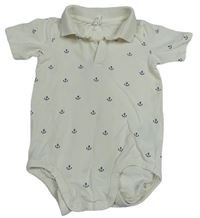 Smetanové polo body s kotvami H&M