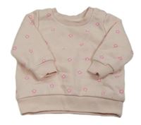 Světlerůžová květinová mikina Primark