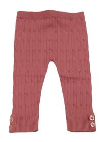 Nové- Růžové úpletové legíny Primark