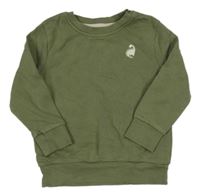 Khaki mikina s dinosaurem George 