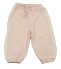 Růžovo-béžové tepláky Next