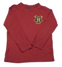 Vínové triko s potiskem Harry Potter