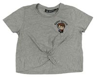Šedé crop tričko s Harry Potterem Primark 
