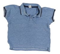 Modré melírované polo tričko Dopodopo