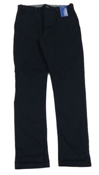 Nové - Tmavomodré plátěné skinny kalhoty Next 