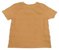 Meruňkové tričko s žebrováním Primark