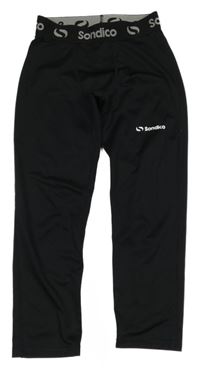 Černé spodní funkční kalhoty s logem Sondico