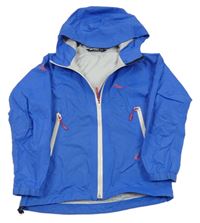 Cobaltově modrá šusťáková nepromokavá bunda s kapucí Bergans