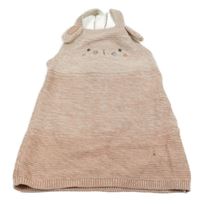 Světlerůžové melírované pletené laclové šaty s čumákem F&F