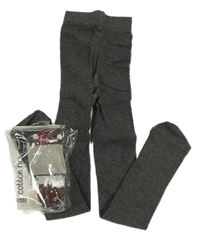 Nové - tmavošedé punčocháče Dunnes Stores