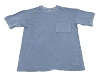 Modrošedé tričko s kapsou Zeeman