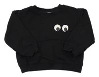 Černá mikina s očima H&M
