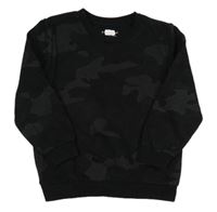 Černo-šedá army mikina Primark