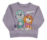 Levandulová mikina s Paw Patrol Nickelodeon