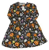 Nové - Černé bavlněné šaty s obrázky - Halloween Pep&Co
