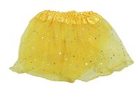 Kostým - Žlutá hvězdičkovaná tutu sukně 