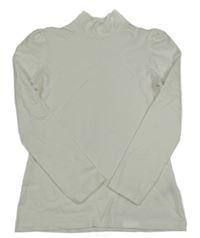 Bílé triko s rolákem Dunnes 