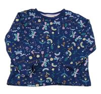 Tmavomodré triko s obrázky Impidimpi