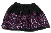 Černá síťovaná sukně s flitry M&S