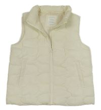 Smetanová šusťáková prošívaná zateplená vesta Primark