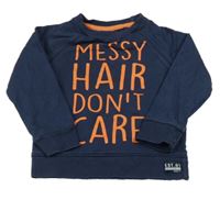 Tmavomodrá mikina s nápisem F&F