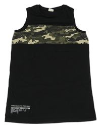 Černo-army tílko Defacto