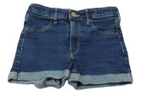 Tmvomodré riflové kraťasy H&M