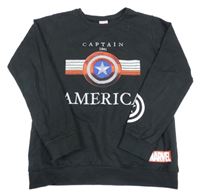 Černá mikina Captain America Marvel