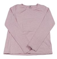 Světlerůžové melírované triko zn. H&M