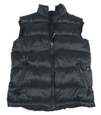 Černá prošívaná šusťáková zateplená vesta zn. Jack Wolfskin