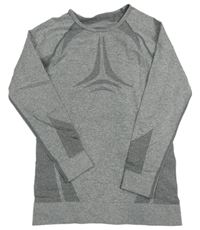 Šedé melírované funkční triko crivit