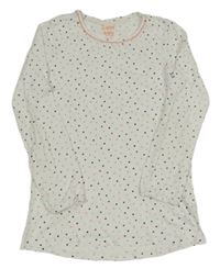 Bílé puntíkaté triko Tchibo