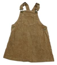 Hnědé manšestrové šaty Next