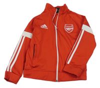 Červeno-bílá thermo propínací fotbalová mikina Arsenal Adidas