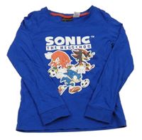 Safírové pyžamové triko se Sonicem s kamarády H&M