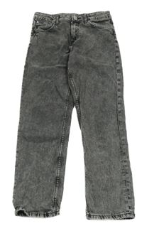 Šedé plísňové relaxed fit waist tapered leg rifle H&M