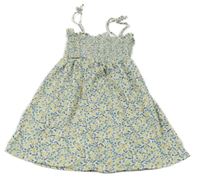 Bílé letní šaty s citrony