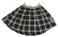 Černo-bílo-šedo-zlatá kostkovaná sukně s Minnie C&A