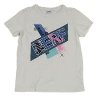 Bílé tričko s logem NERF