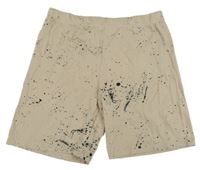 Béžové kraťasy s černými skvrnkami H&M