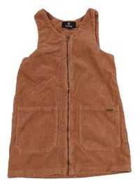Starorůžové manšestrové propínací šaty Firetrap
