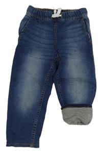 Modré podšité jogger rifle H&M