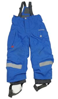 Modré šusťákové oteplovačky s kšandami Didriksons