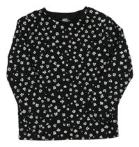 Černé vzorované triko F&F