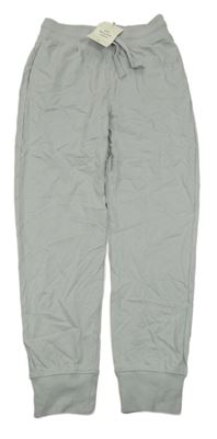 Nové - Světlešedé lehké tepláky H&M